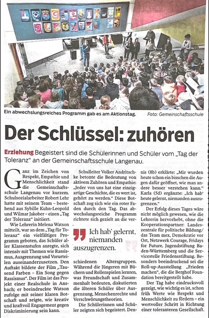 Der Schlüssel: zuhören!